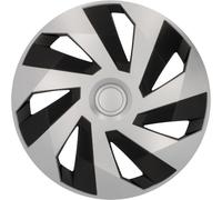 Cartrend Radzierblenden Flow 15 Zoll silber schwarz, 4 Stück - [0680252084]