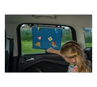 cartrend Sonnenschutz-Rollo Hero, schützt vor Hitze und UV-Strahlen, mit Saugnapf, buntes Design für Kinder, 2er Set, blau
