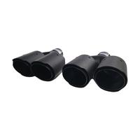 CARTUNER Carbon Endrohre Auspuffblende schwarz 2x 90mm für AUDI Alfa BMW Fiat