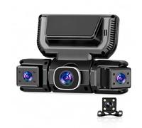 CARVID Dashcam Auto 360 Grad WiFi GPS, Dashcam Auto 4 Kanäle HD, Autokamera vorne hinten Innen, Nachtsicht, G-Sensor, Dashcam Auto kabellos für Auto