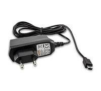 caseroxx Ladegerät Reiselader für Garmin DriveSmart 55 & Digital Traffic, hochwertiges Ladegerät mit Netzteil zum Aufladen (Flexibles, stabiles Kabel in schwarz)