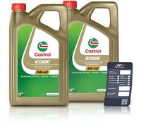 Castrol 10 L EDGE 5W-40 + Ölwechsel-Anhänger [Hersteller-Nr. 15F7D7]