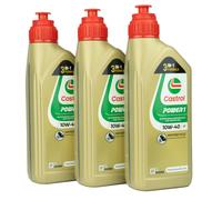 Castrol 10W40 Power 1 Motoröl 10W-40 4T Motorradöl Öl MA-2 API SN 3Liter Power1
