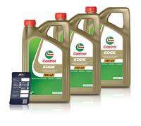 Castrol 15 L EDGE 5W-40 + Ölwechsel-Anhänger [Hersteller-Nr. 15F7D7]