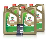 Castrol 20 L EDGE 5W-40 + Ölwechsel-Anhänger [Hersteller-Nr. 15F7D7]