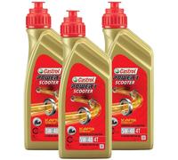CASTROL 3 Liter Motoröl Motorrad POWER1 Roller 5W40 4T 100% Kunststoff Jaso MB