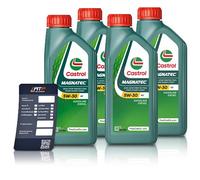 Castrol 4x 1 L Magnatec 5W-30 A5 + Ölwechsel-Anhänger [Hersteller-Nr. 15F903]