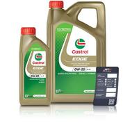 Castrol 6 L EDGE 0W-20 LL IV + Ölwechsel-Anhänger [Hersteller-Nr. 15F615]