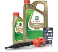 Castrol 6 L EDGE 0W-30 + Ölwechsel-Anhänger + Einfülltrichter [Hersteller-Nr. 15F642]