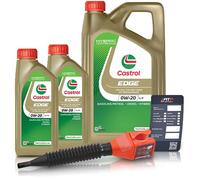Castrol 7 L EDGE 0W-20 LL IV + Ölwechsel-Anhänger + Einfülltrichter [Hersteller-Nr. 15F615]