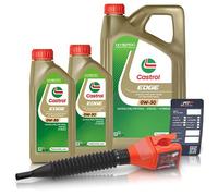 Castrol 7 L EDGE 0W-30 + Ölwechsel-Anhänger + Einfülltrichter [Hersteller-Nr. 15F642]