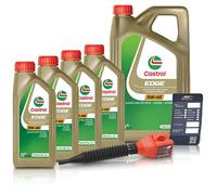 Castrol 9 L EDGE 5W-40 + Ölwechsel-Anhänger + Einfülltrichter [Hersteller-Nr. 15F7D7]