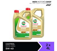 Castrol Edge 5W-40 A3/B4 API SP MB Renault VW BMW Motoröl 2x4 Liter = 8 Liter