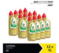 Castrol Power 1 2T Motorradöl API TC ISO L-EGD JASO FD 12x1 Liter = 12 Liter