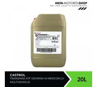 20 Liter Castrol Transmax ATF Dexron-VI Mercon LV Multivehicle , BMW ATF3+, MB