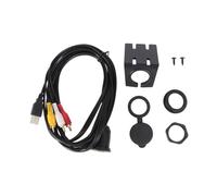 CAXUSD Unterputz USB-verlängerung 3,5 Mm Audio-aux-Kabel 2 M Länge Kompatibel Mit Auto Fahrrad Boot Motorrad Kabelhalterung Inklusive