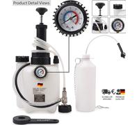 CCLIFE 3L Bremsenentlüftungsgerät Auto Bremsenentlüfter E20 Adapter | 1L Absaugb