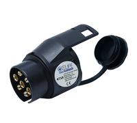 CCLIFE 7 auf 13-polig Adapter Stecker mit Dichtung für Anhänger KFZ Fahrradhänger 12V