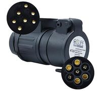 CCLIFE Anhänger Adapter 13 Polig auf 7 Polig Adapter für PKW und Anhänger 12V