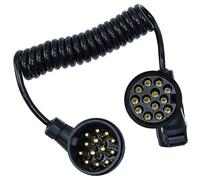 CCLIFE 3.0m 13-polig auf 13 Polig Adapter Stecker Verbindung Verlängerungskabel Spiralkabel Anhängerkabel Adapter für Anhänger Bootstrailer PKW TreckerPKW-Anhänger Caravan Wohnwagen