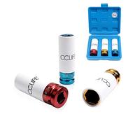 CCLIFE Steckschlüsselsatz Schoneinsätze 1/2" Alufelgen 17 19 21mm Cr-Mo