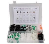 CCLIFE Türverkleidungs Clips Sortiment Karosseie Verkleidung Befestigungsclips Set für Auto KFZ 160 tlg Kompatibel mit VW Audi