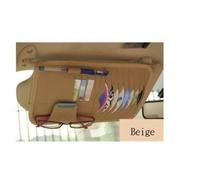 CD / DVD Sonnenblende Halterung Auto KFZ CD Halter Aufbewahrung Tasche in Beige
