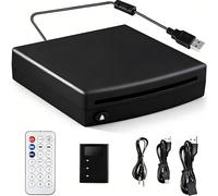 CD Player Auto Extern mit Adapter, Auto-cd-Player mit USB-Anschluss, CD/DVD Dish Box Player, Externes Laufwerk für Laptop, PC, Fernseher, Kompatibel mit Android Autoradio