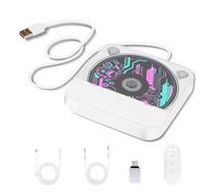 CD Player für Auto,Extern Universal Auto CD Player mit USB-Anschluss, AUX-Anschluss, Extra Controller, CD Laufwerk kompatibel mit Android Autoradio, Kompatibel mit Laptop, PC, Fernseher, Weiß