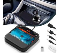 CD Player für Auto mit USB/AUX-Anschluss - Externer Universal Auto CD Player für PKW LKW, Extra USB-Verlängerungskabel, Externes CD Laufwerk für Laptop, PC, Fernseher, kompatibel mit Android Autoradio