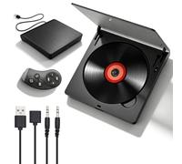 CD Player für Auto mit USB/AUX, Universal CD-Player mit Extra USB-Verlängerungskabel für Auto PKW LKW, Externes CD-Laufwerk für Laptop, PC, Fernseher, kompatibel mit Android Autoradio