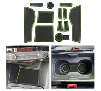 CDEFG Kompatibel mit Opel Mokka B/Mokka-e EV 2021 2022 2023 2024 2025 2026 Gummimatten Mittelkonsole Antirutschmatten rutschfest Becherhalter Gummi Matte Armlehne 2026 Zubehör (Grün)