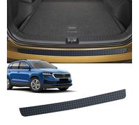 CDEFG Kompatibel mit Skoda Karoq NU7 I 2017-2025 Ladekantenschutz Kratzschutz für Kofferraum Selbstklebend TPU Folie Carbon Fiber Schutzfolie Stoßstangenschutz Autofolie Heckstoßstangenschutz Zubehör