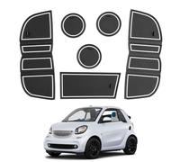 CDEFG Kompatibel mit Smart Fortwo 453 2014-2019 Gummimatten Mittelkonsole Antirutschmatten rutschfest Gummi Auto Matte EQ Fortwo C453 Zubehör