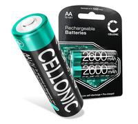 CELLONIC 2X Akku für Navigation Kompatibel mit Garmin eTrex 32x, Montana 700, eTrex 30, 010-11874-00 - (2600mAh, 1.2V)