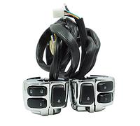 CENPEK Ersatz für Motorrad-Blinker, 2,5 cm (1 Zoll), Chromgehäuse, Hupe, Blinker, elektrischer Schalter für 1996-2012 Softlai Dyan Sportrste V-Rod