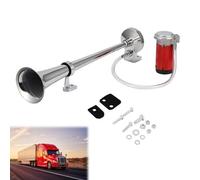 Cerioll Hupe Luft Horn Kit, Luft Hupe 12V Air Horn 150db mit Kompressor, Für Auto, Lkw, Zug, Booten, Motorrädern (Silber)