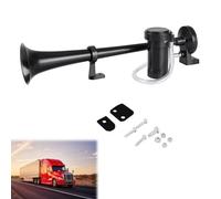 Cerioll Hupe Luft Horn Kit, Luft Hupe 12V Air Horn 150db mit Kompressor, Für Auto, Lkw, Zug, Booten, Motorrädern (Schwarz)