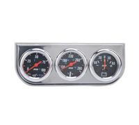 CFTGIW 2-Zoll-Öldruck-Temp-Ampere-Messgerät 3-in-1-Dreifachanzeige 2-Zoll-Öldruck-Temp-Ampere-Messgerät 3-in-1- für 12-V-Benzinfahrzeuge, Ersatz für Motoren, 12-V-Benzinfahrzeuge mit Ölvorlauf