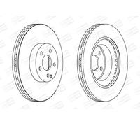 CHAMPION Bremsscheiben vorne Ø330 mm für Mercedes-Benz E-Klasse GLK-Klasse CLS