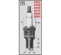 Champion CANDELA Für KAWASAKI GPZ A,B 1100 1983 1984 1985 RN3C