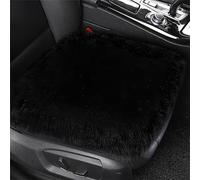 champracer lammfell autositzbezug, Autositzkissen, autokissen winterplüsch, Faux Lammfell Auto Sitzauflage, Universell für Autositz, Bürostuhl und meisten Stühle (Schwarz)