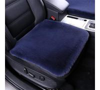 champracer Lammfell Autositzbezug, Flauschige Pelz-Autositz-Kissen, Lammfell SitzbezüGe Auto Vordersitze, Universal Fit PlüSch Auto Sitzkissen Winter Warm (Blau)