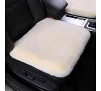 champracer Lammfell Autositzbezug, Flauschige Pelz-Autositz-Kissen, Lammfell SitzbezüGe Auto Vordersitze, Universal Fit PlüSch Auto Sitzkissen Winter Warm (Creme Farbe)