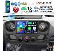 Chat GPT 4+64G Autoradio Für Opel Movano B Renault Master 3 Carplay GPS Navi SWC