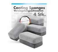 Chemicalworkz Coating Sponges Auto Handpolierschwamm 4er Set | Premium Wax Applikator Pad für Polituren, Keramikversiegelung, Detailer und Autowachs | Auto Polierschwamm für perfekte Lackpflege