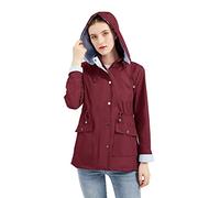 CHENSIYU Regenjacke Damen Wasserdicht Atmungsaktiv, T Shirt Damen Damen Leichte Regenjacke Einfarbig Winterjacke Lang Langarmshirt Mit Kapuze Motorradjacke Elegant Lederjacke Tshirt
