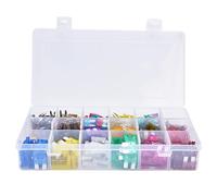 CHEOTIME 485-teiliges Mini-Sicherungsset, Auto-Sicherungssortiment-Set, Abzieher, Ersatz-Tandard-Flachsicherungen mit Aufbewahrungsbox für Auto, LKW, Boot, Wohnmobil, Motorrad,