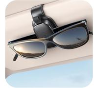 Chfeila Brillenhalter für Auto, 360° Drehbar, Sonnenbrillen Halter, Schwarz | 2026 Upgrade, Magnetischer Sonnenbrillenhalter, Universaler Leder Sonnenblende Clip, Auto Gadgets Zubehör Innenraum