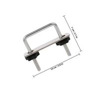 CHICAMPERA U bügel Dachträger Klemme aus Robustem Material Einfache Montage Feste Befestigung für Gepäckträger Kompatibel mit Meisten Kfz dachträgern Stabile Ladungssicherung Unterwegs